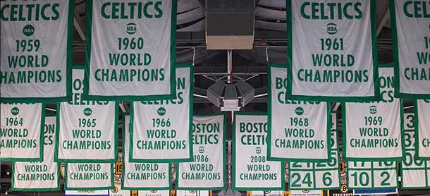 Basketball world champions Boston Celtics