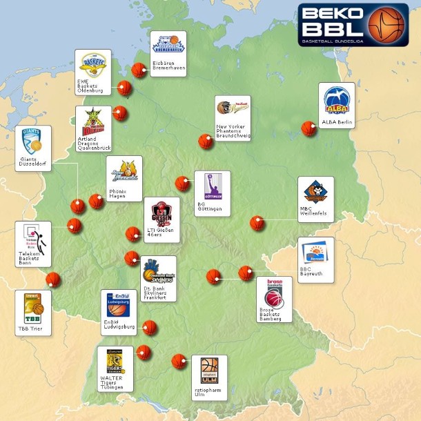 German Basketball Bundesliga Teams